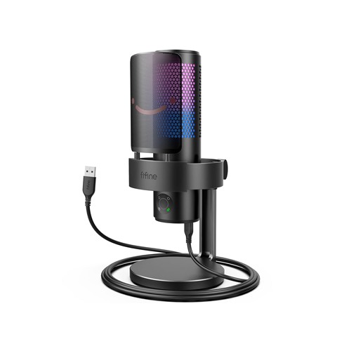 Fifine AMPLIGAME A9 RGB USB Black Gaming Microphone